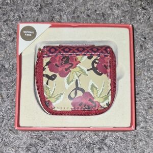 Fossil Red And Floral Contact Case